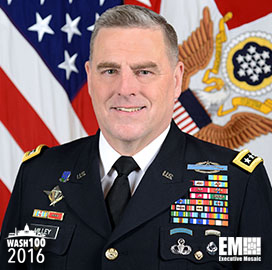 Gen. Mark Milley, US Army Chief of Staff, Selected to 2016 Wash100 for Soldier Training & Counter-Russia Vision