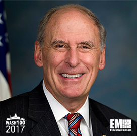 Dan Coats, National Intelligence Director Nominee, Added to 2017 Wash100 for Cyber & Insider Threat Defense Leadership