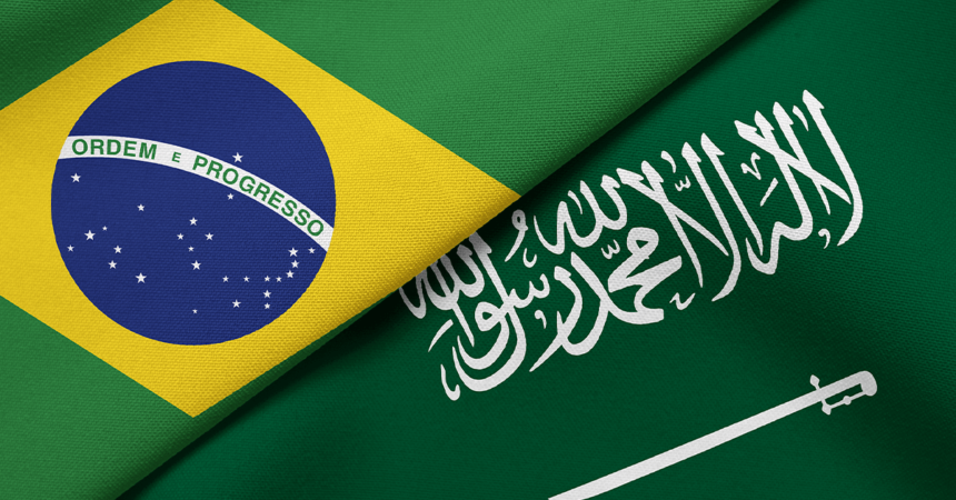 brazil and saudi arabia flag