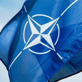 The flag of NATO