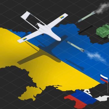 3d stylized ukraine map