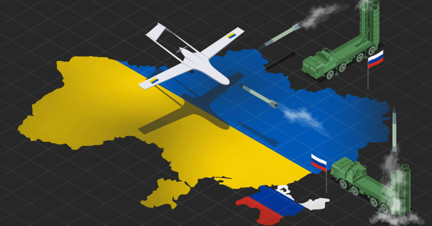 3d stylized ukraine map