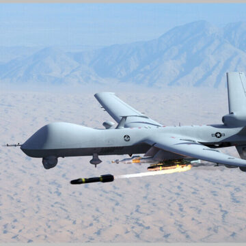 mq-9 reaper firing missile