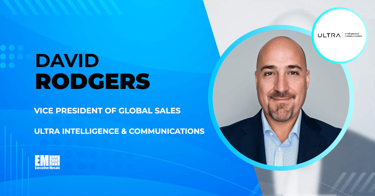 David Rodgers Appointed as Ultra I&C’s Global Sales VP